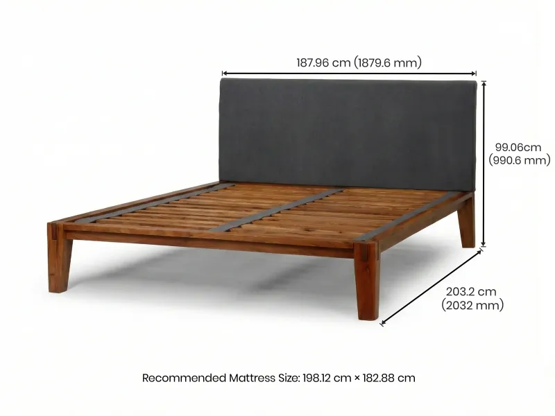 Jade Solid Wood King Size Double Bed